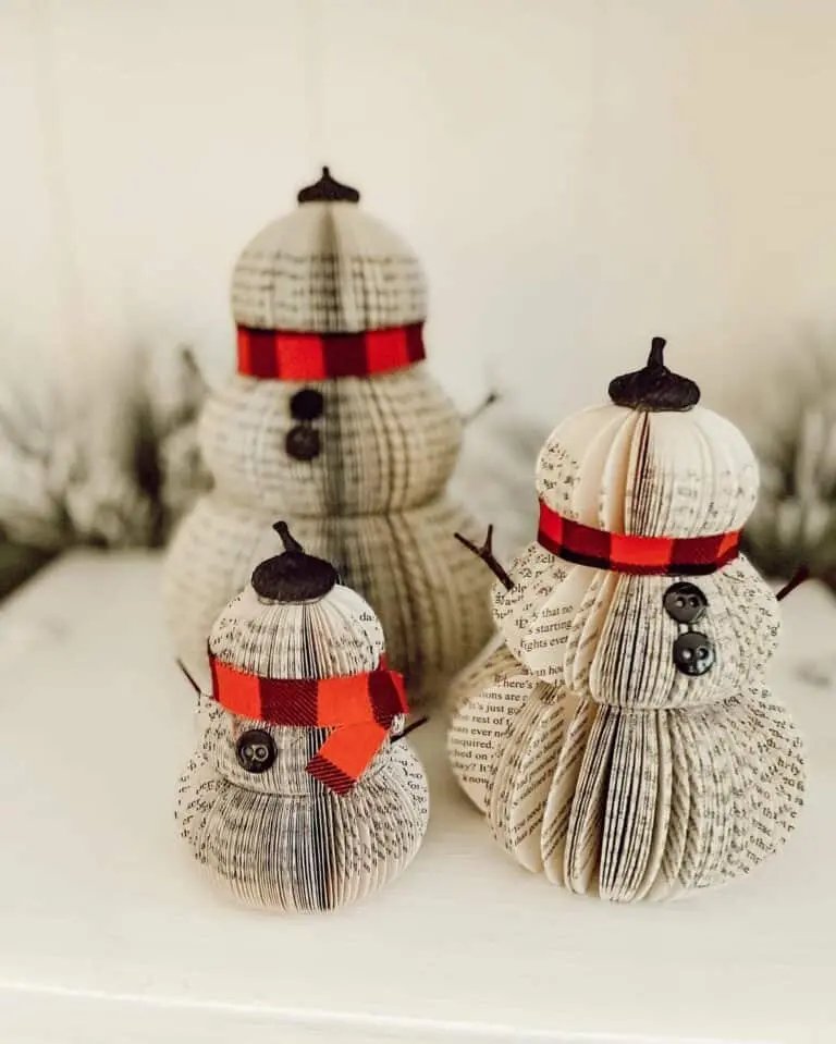 Paper Book Snowmen