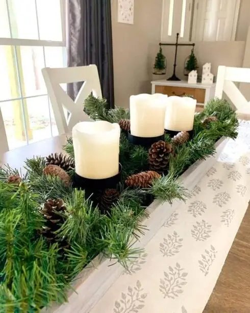 Pine Cone Candle Tray