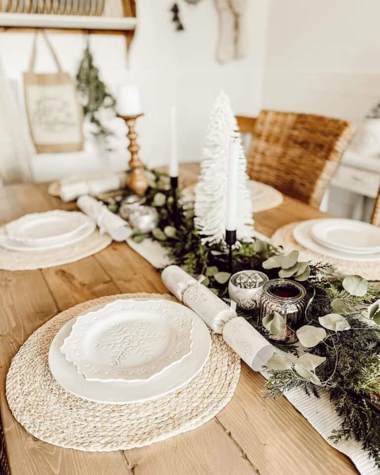 Pine Garland Centerpiece