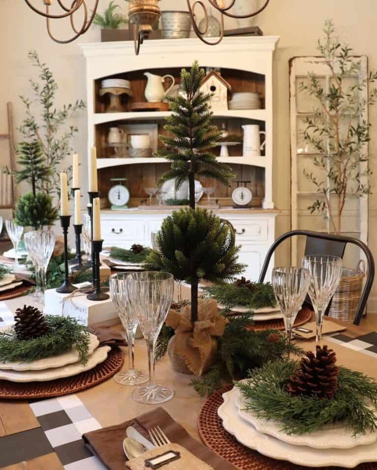 Pine Greenery Centerpiece