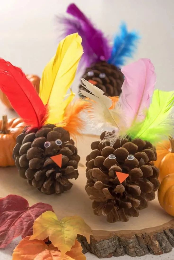 Pinecone Turkey Craft