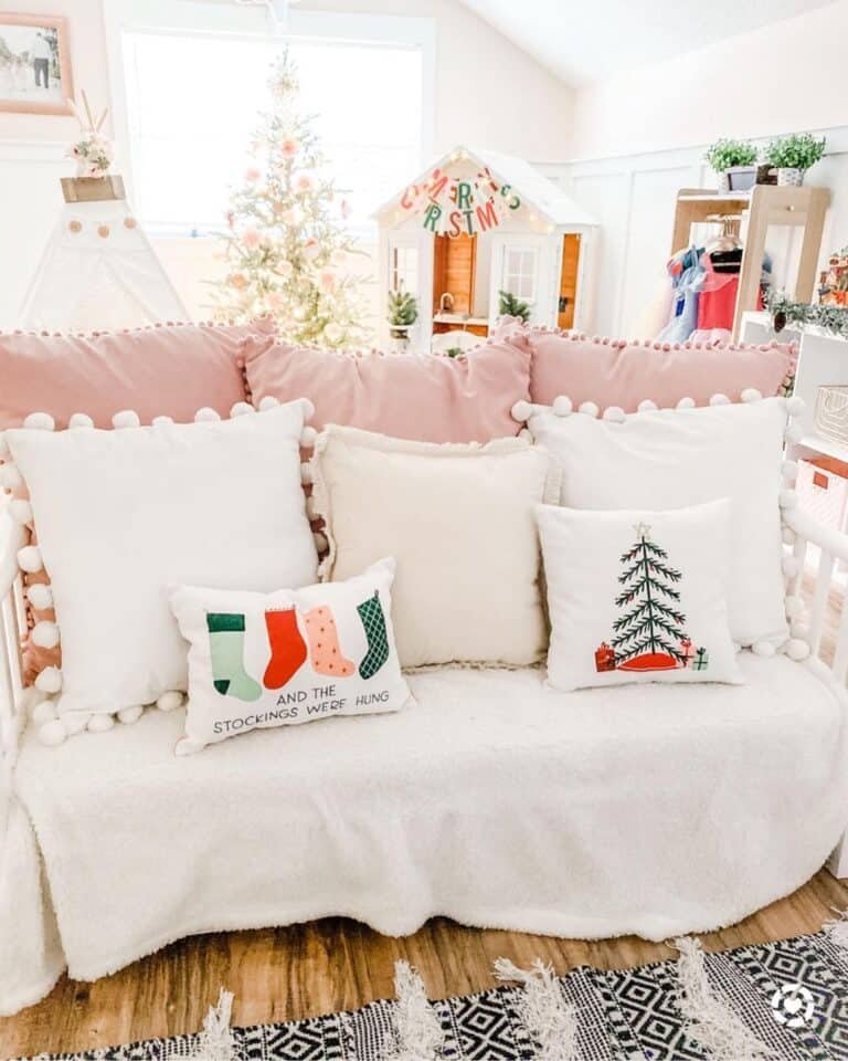Pink Christmas Pillows