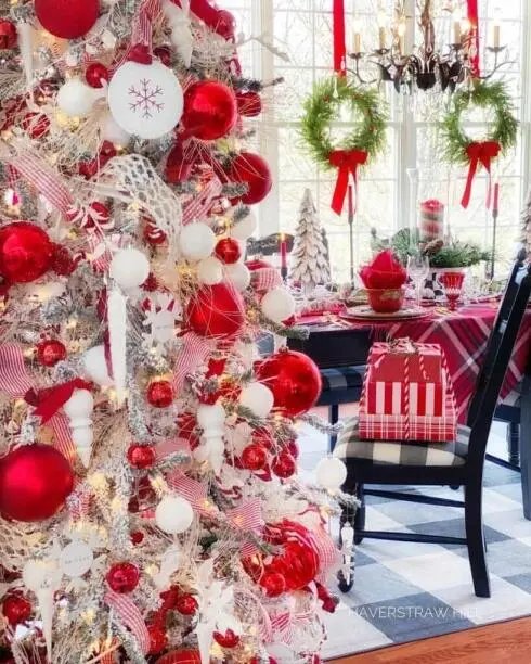 Pink Christmas Ribbons