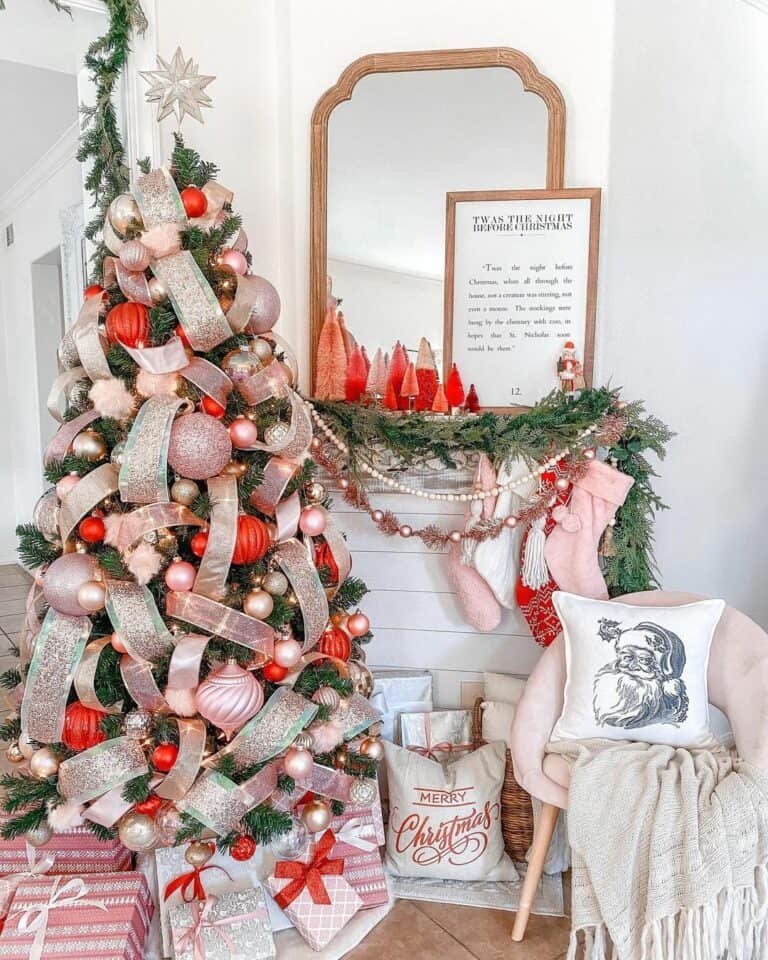 Pink Red Ornaments