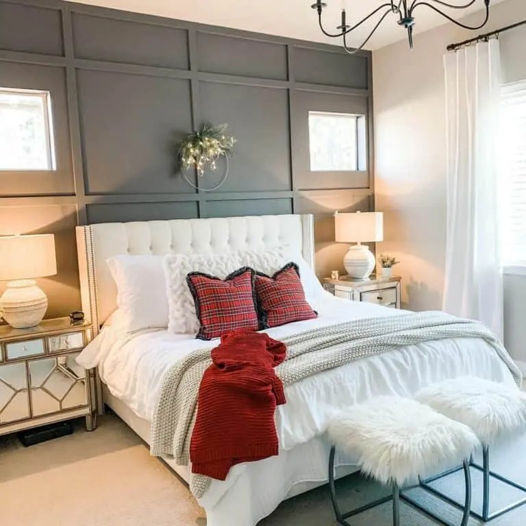Plaid Bedroom Accents