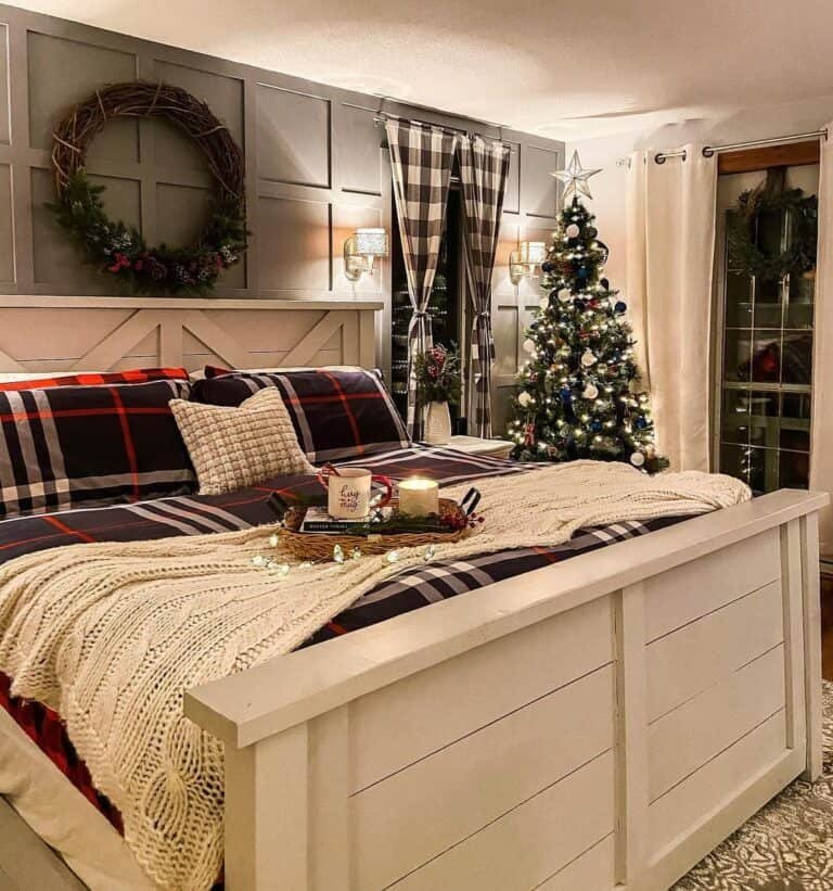Plaid Blue Comforter