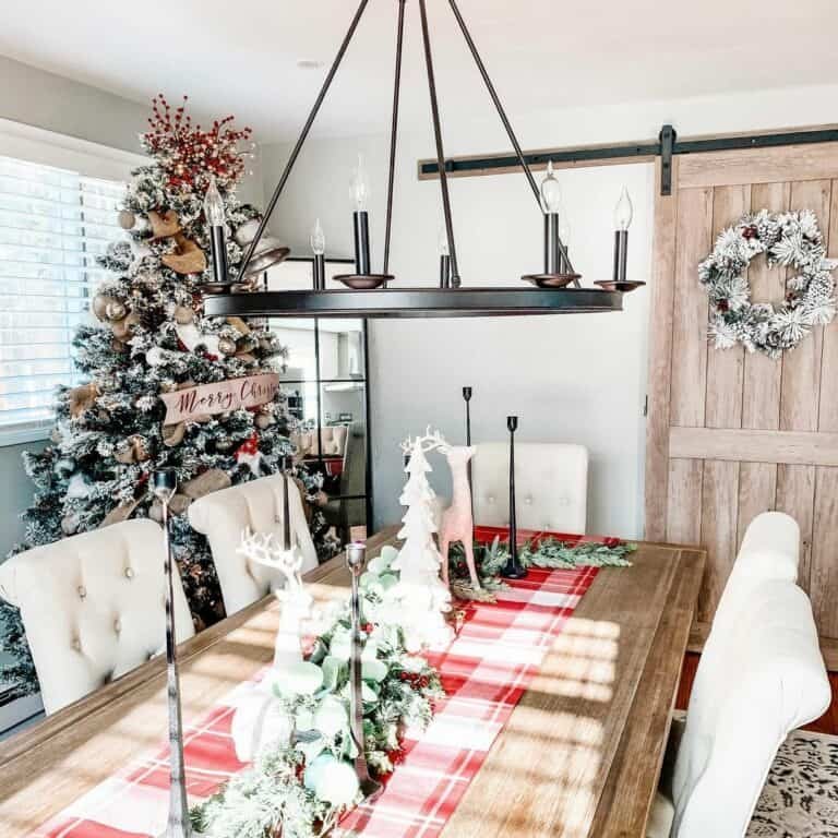 Plaid Dining Room