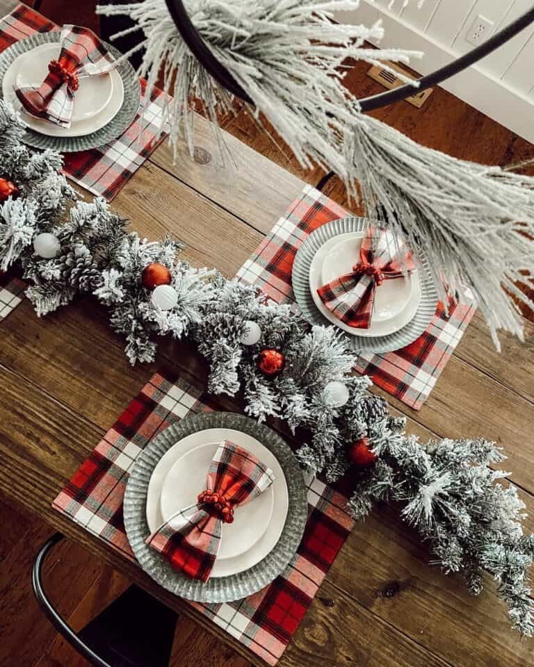 Plaid Dining Table