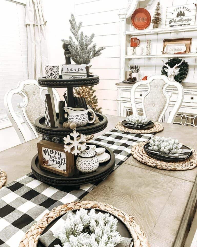 Plaid Dining Table