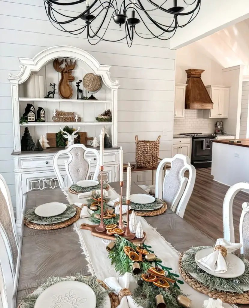 Plaid Farmhouse Table