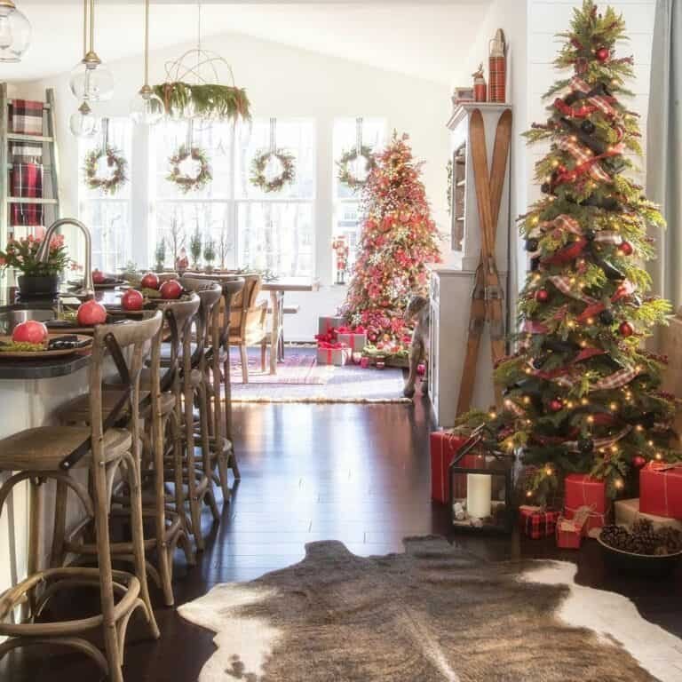 Plaid Kitchen Tree