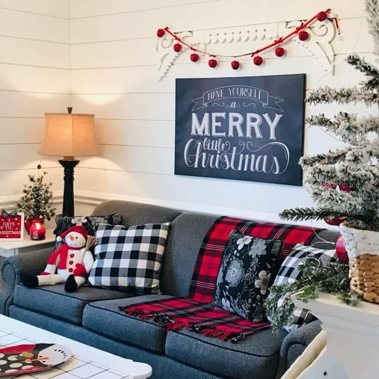 Plaid Living Room