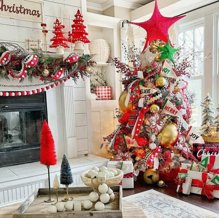 Plaid Ribbon Tree