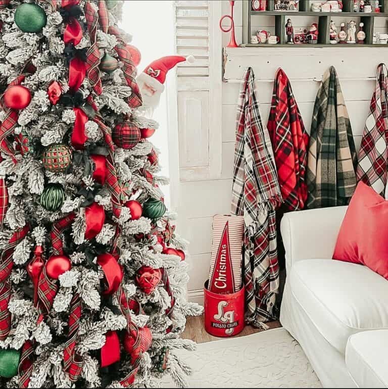 Plaid Tree Ornaments