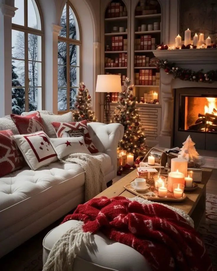 Plush Holiday Mantle