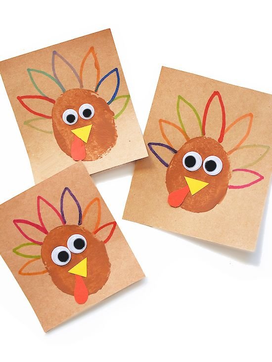 Potato Turkey Stamps