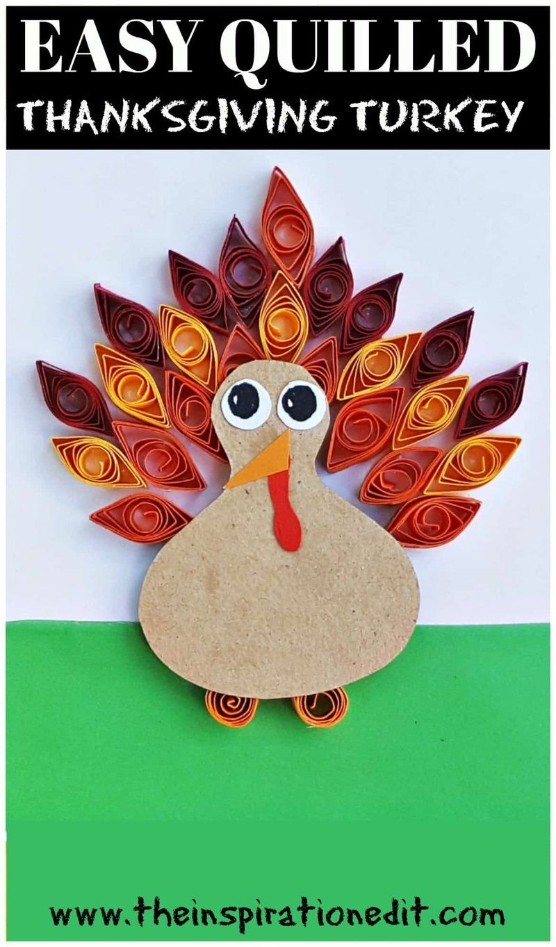 Quilled Turkey Craft