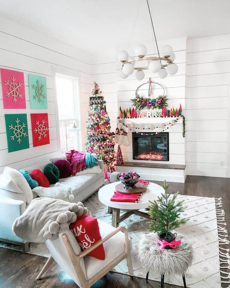 Rainbow Snowflake Ornaments