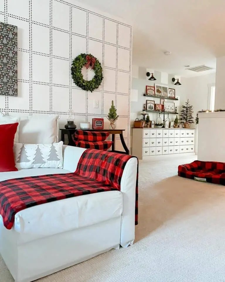 Red Black Living Room