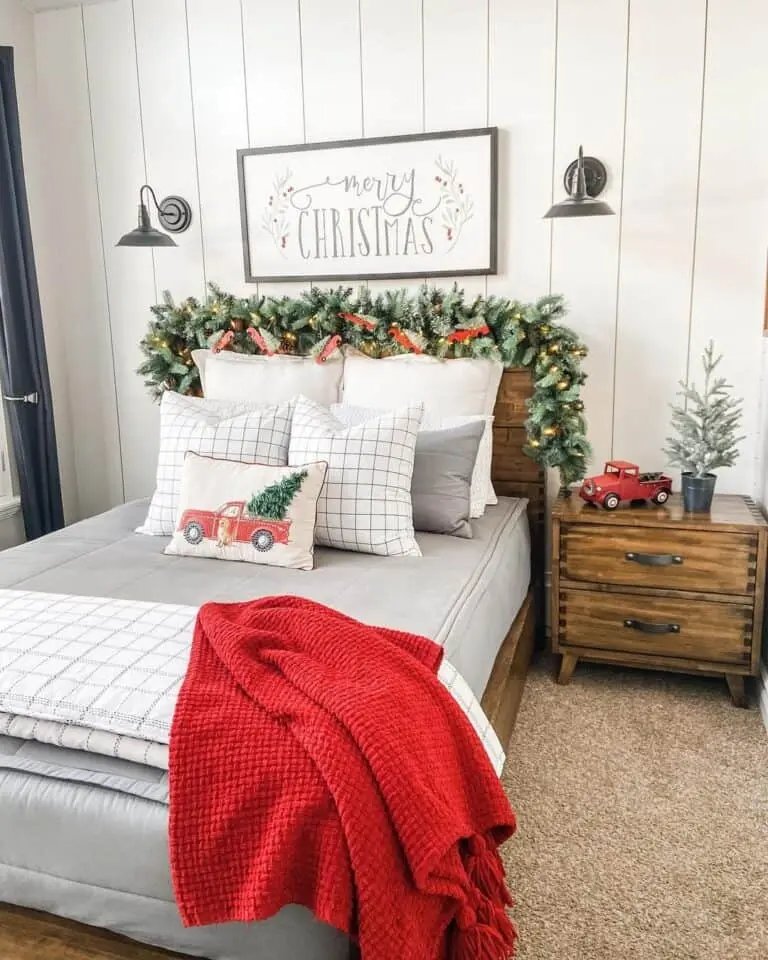 Red Blanket Bedroom