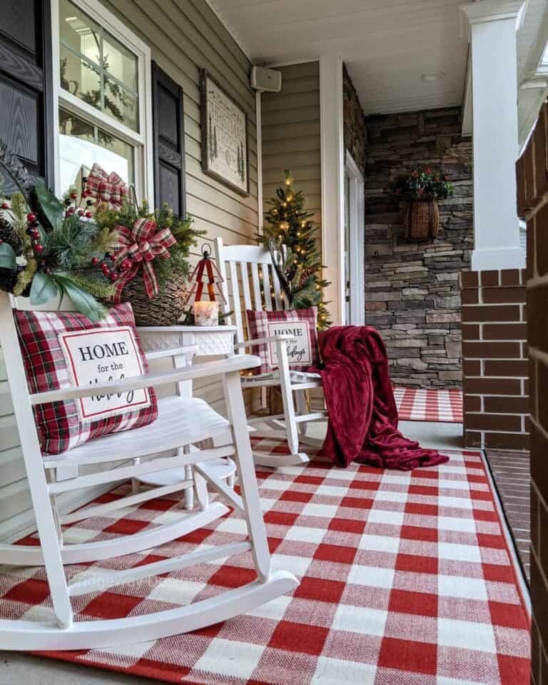Red Buffalo Check Porch