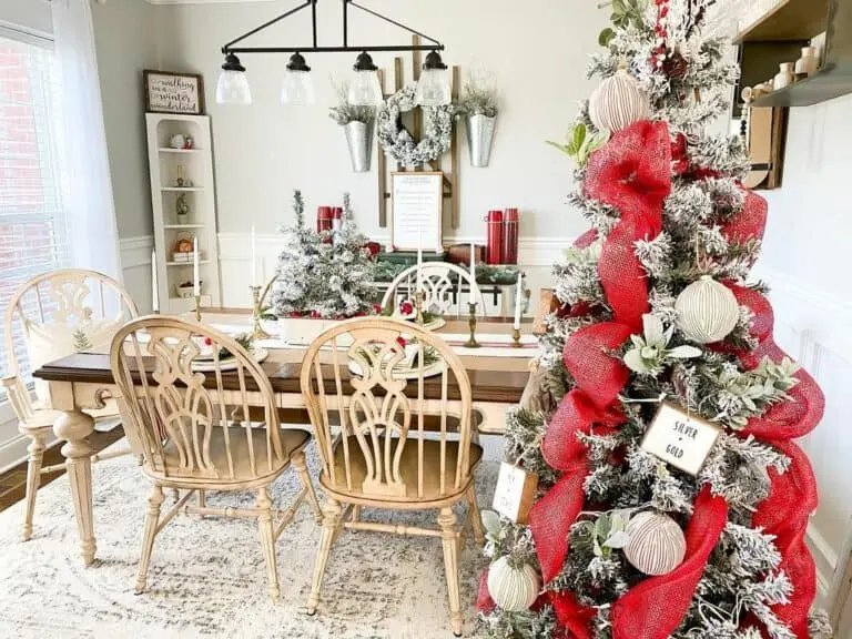 Red Burlap Ribbon