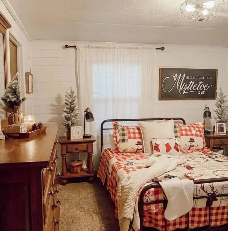 Red Checkered Quilt