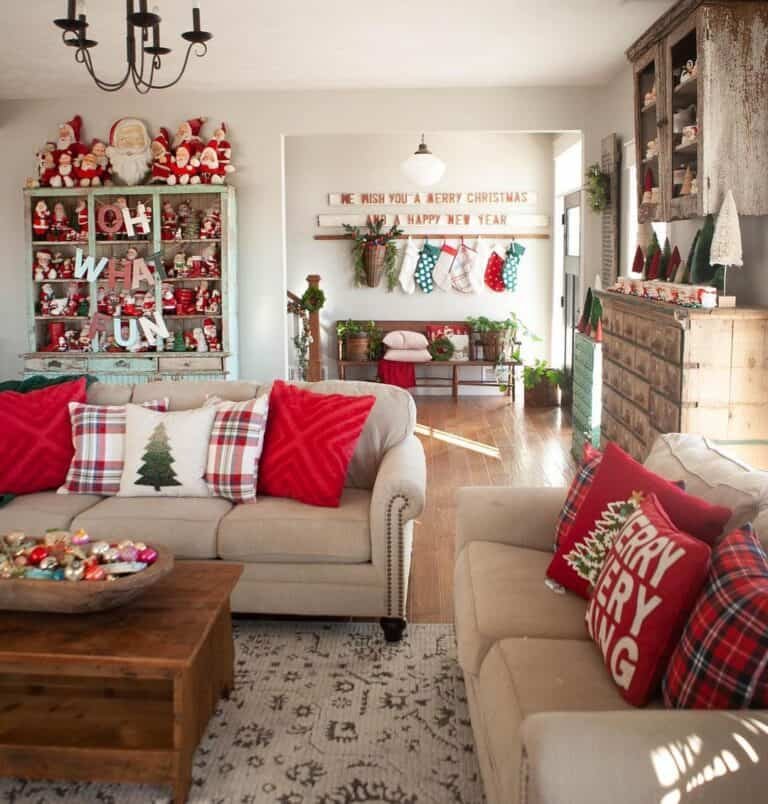 Red Christmas Pillows