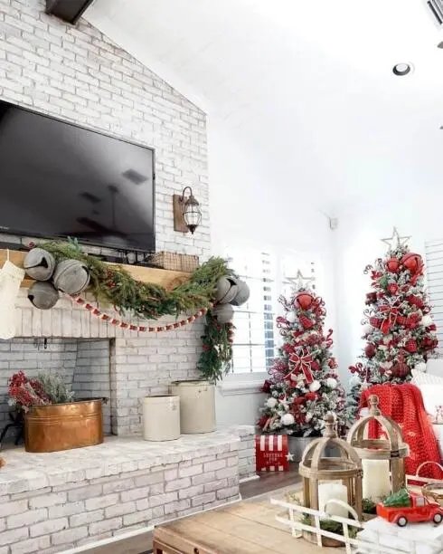 Red Christmas Trees