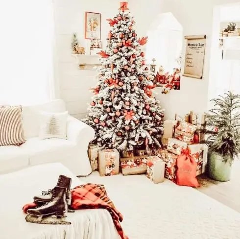 Red Farmhouse Ornaments