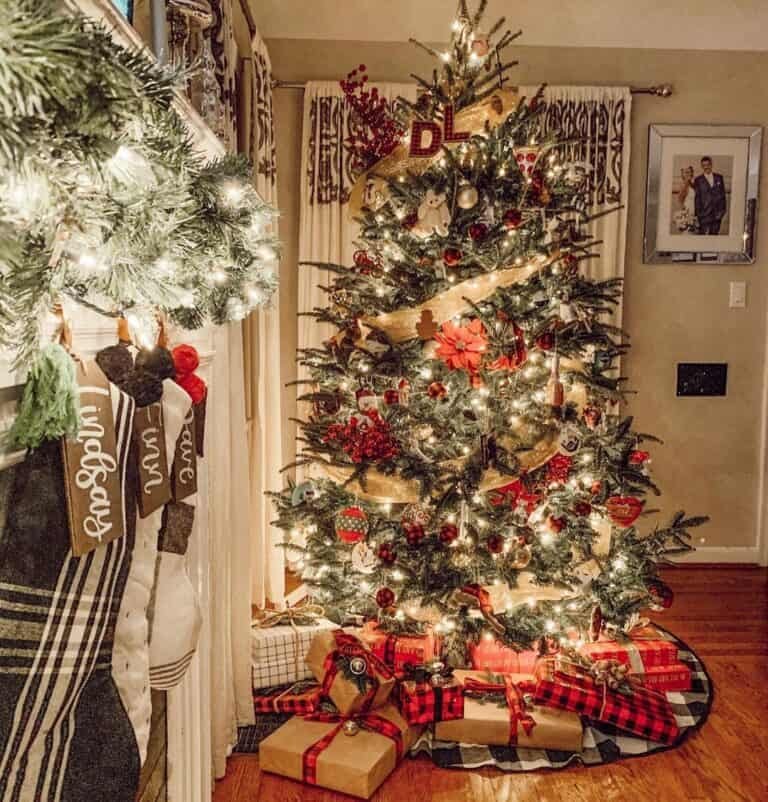 Red Gold Tree