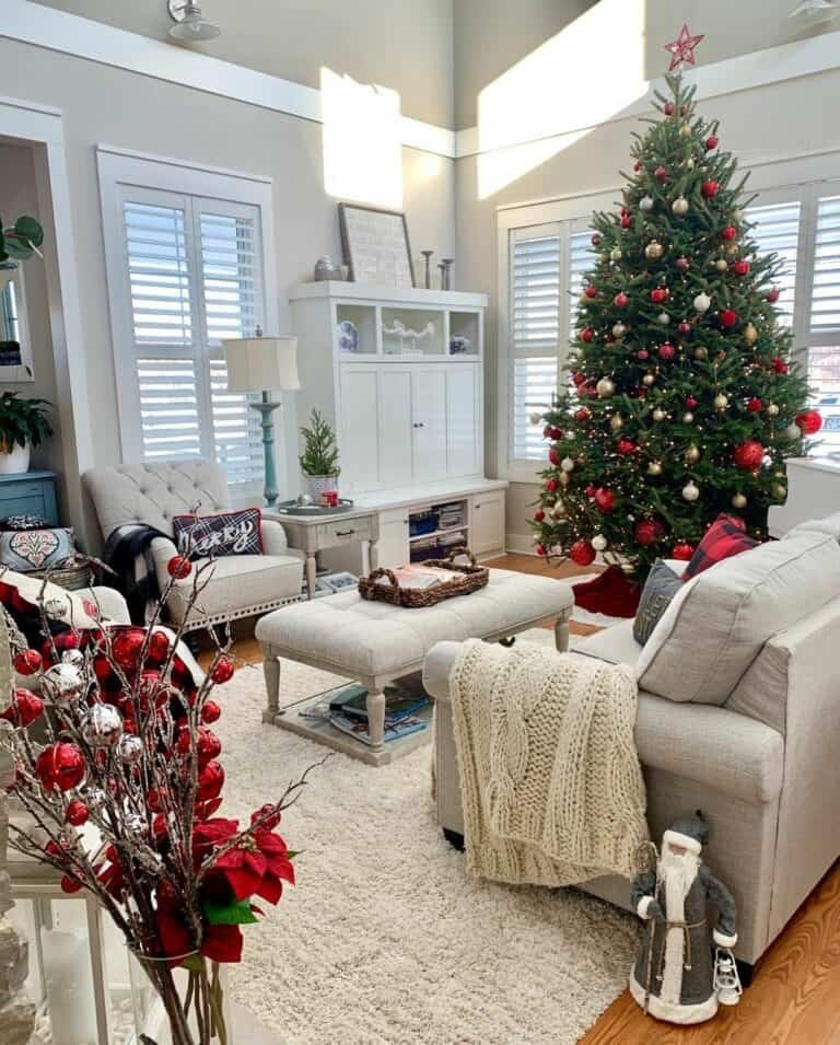 Red Gray Christmas
