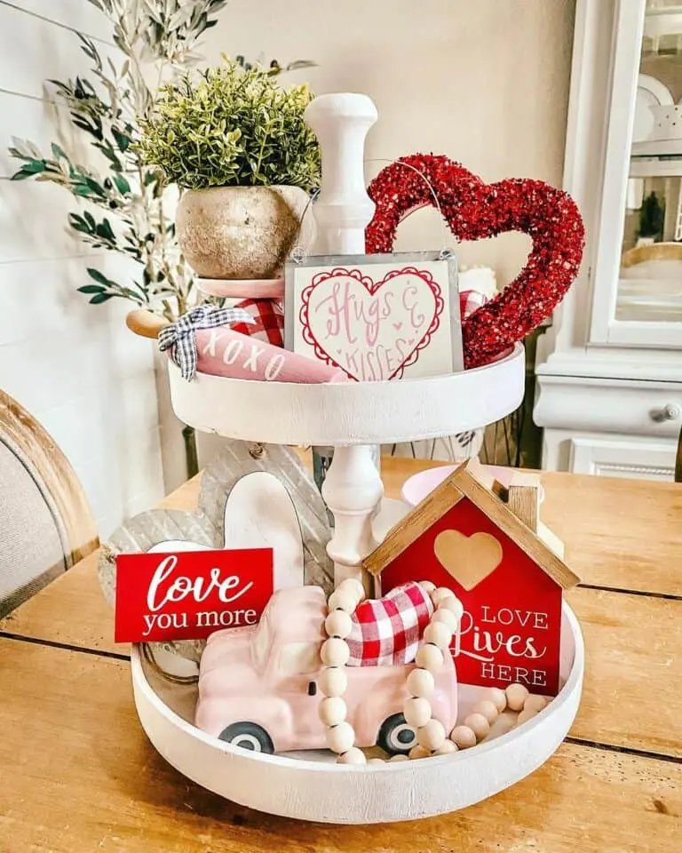Red Heart Centerpiece