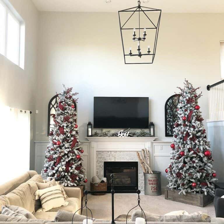 Red Ornament Trees