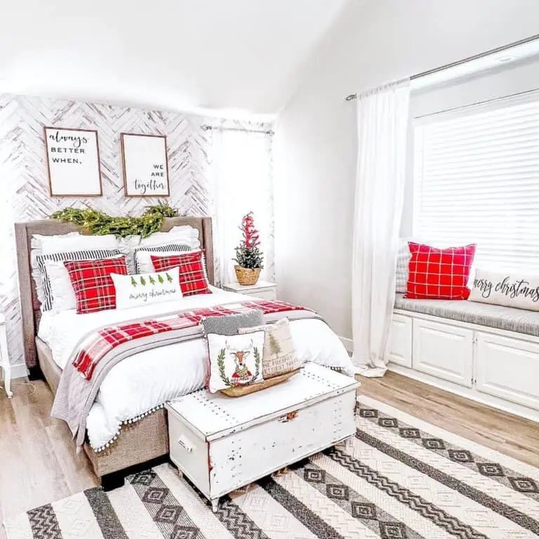 Red Plaid Accents