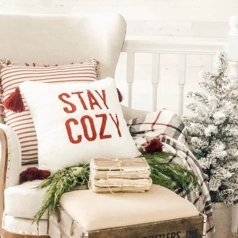 Red Plaid Throw