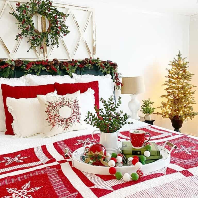Red Quilt Bedroom