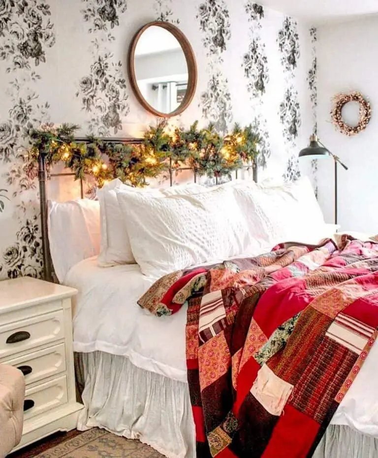 Red Quilt White Bedding
