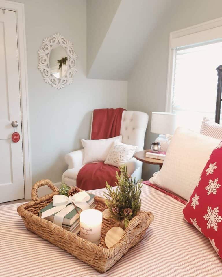 Red Striped Bedding