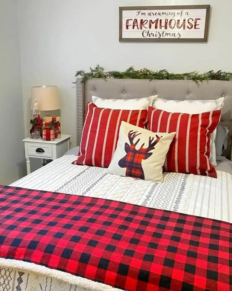 Red Striped Bedding