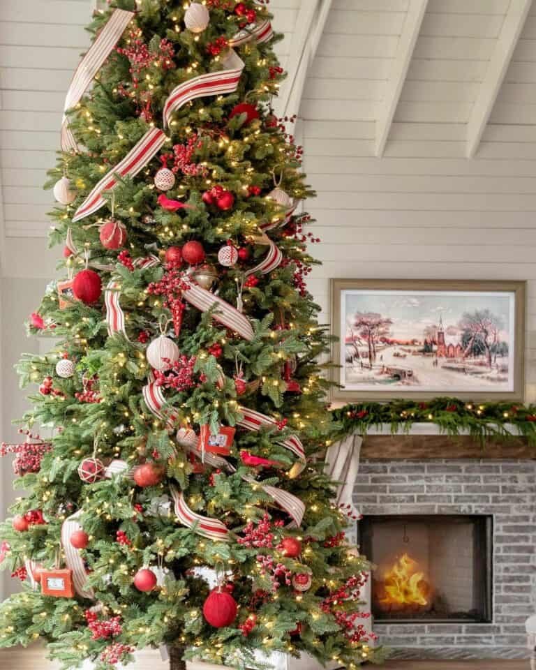 Red Striped Ribbon