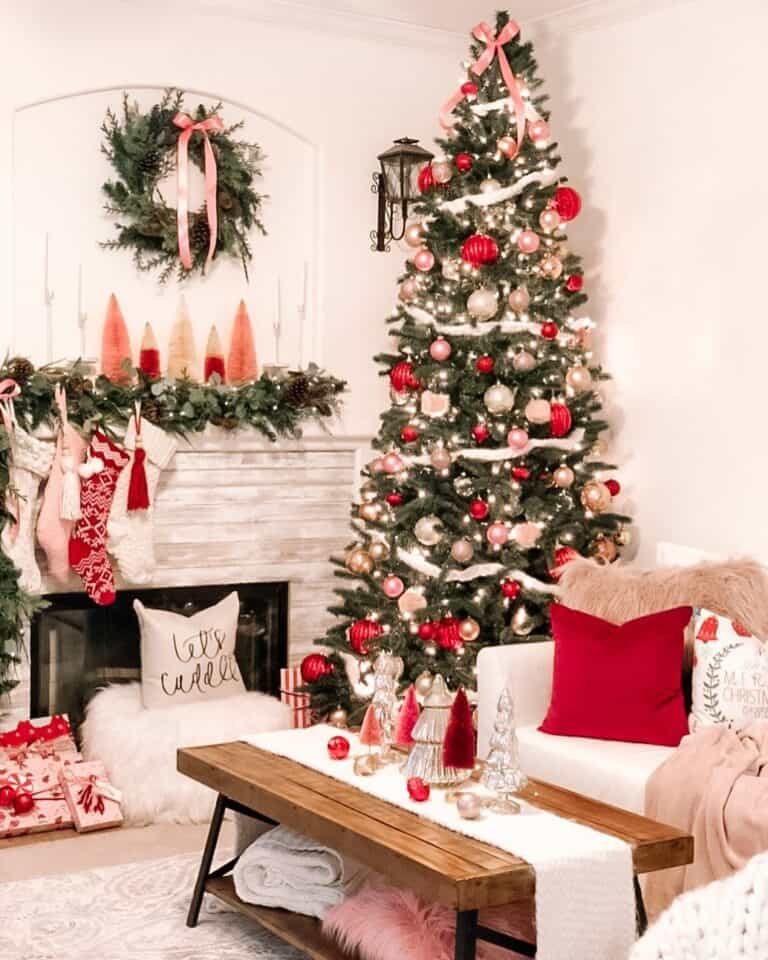 Red White Christmas Centerpieces