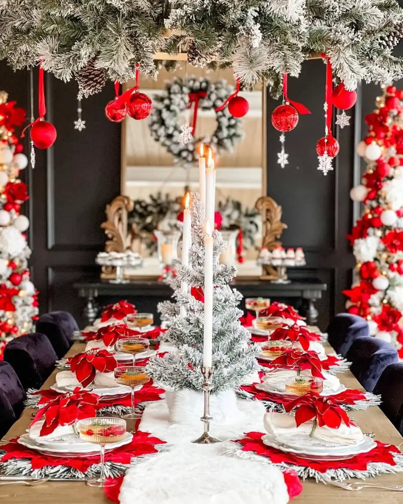 Red White Table