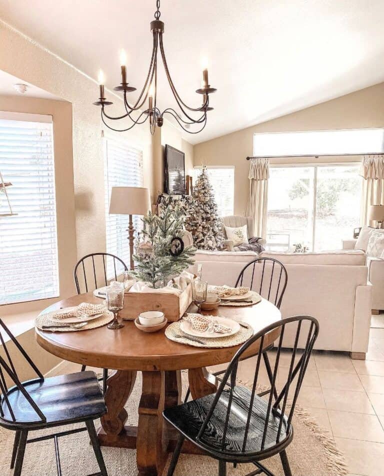 Round Table Pine Centerpiece