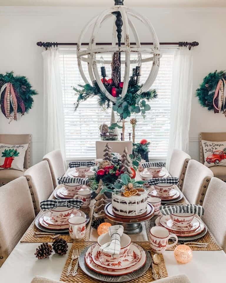 Rustic Christmas Table