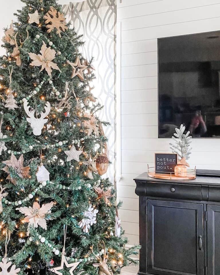 Rustic Gold Ornaments