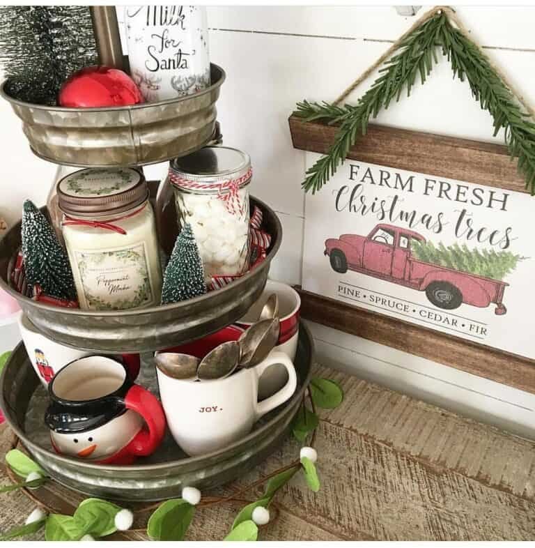 Rustic Holiday Tray