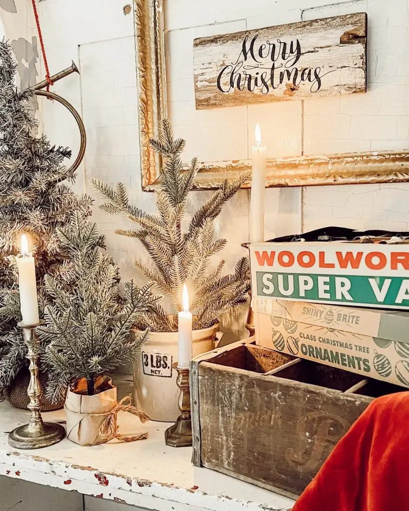 Rustic Mantel Decorations