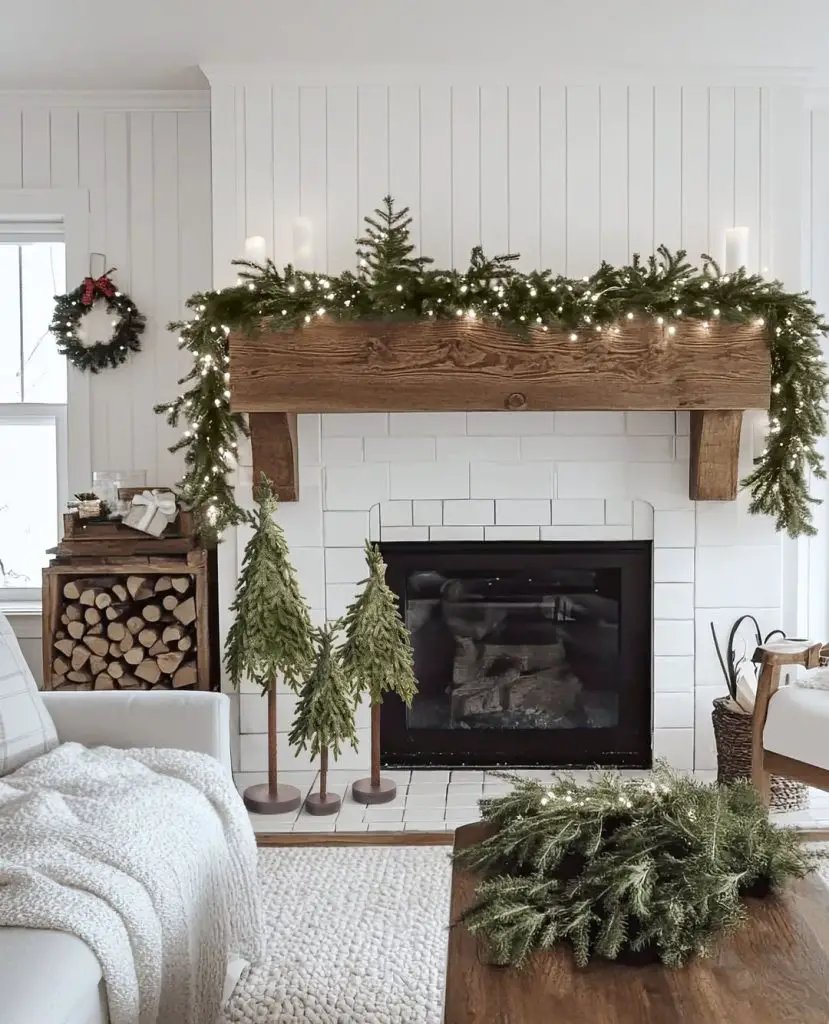 Rustic Mantel Display