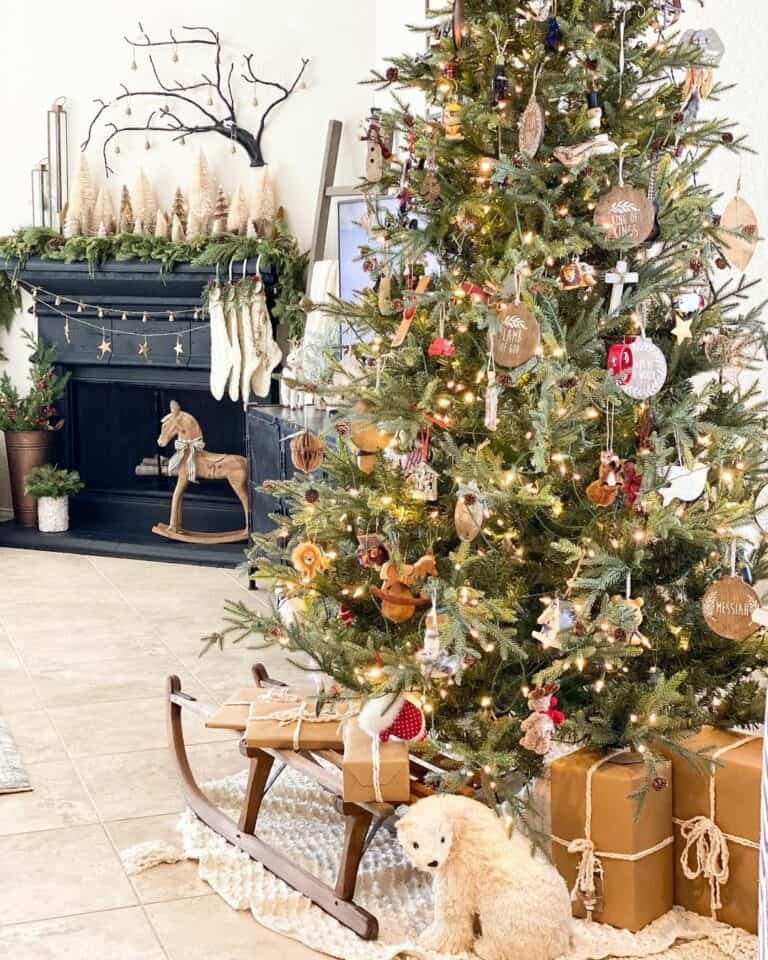 Rustic Mantel Display